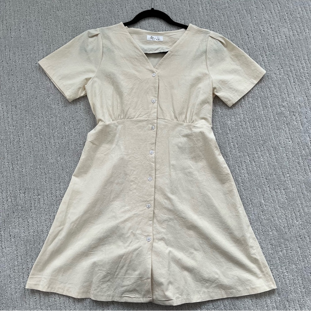 Cottagecore Cream Dress